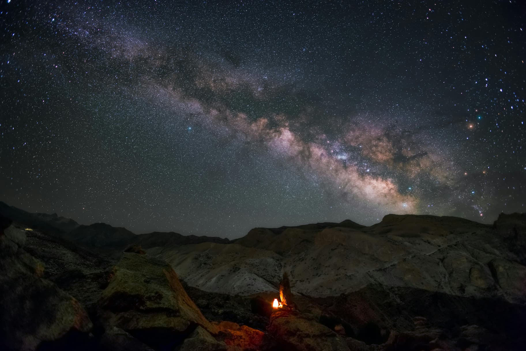 Bonfire and stars image